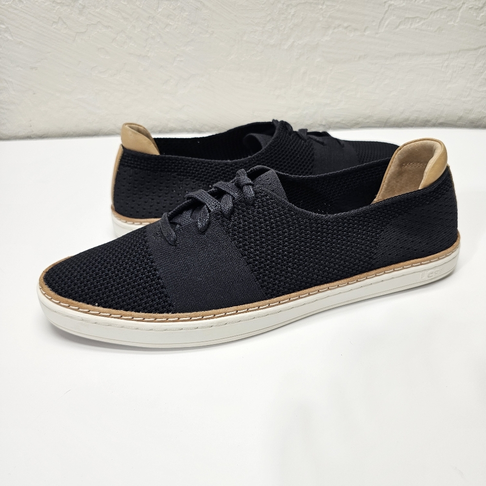 UGG Size 10- Womens  Pinkett Sneakers Mesh Black Knit Lace-Up